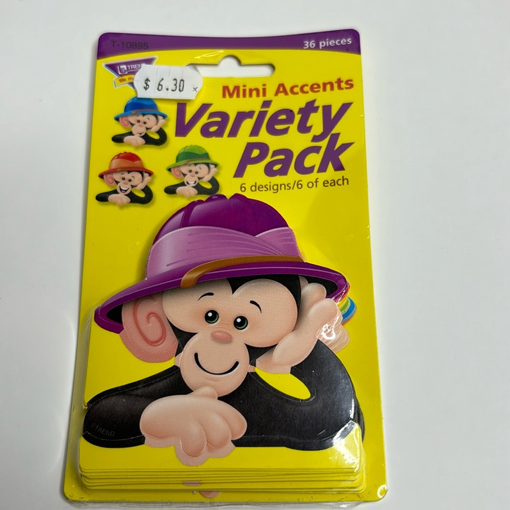Trend Enterprises monkey mini accent variety pack